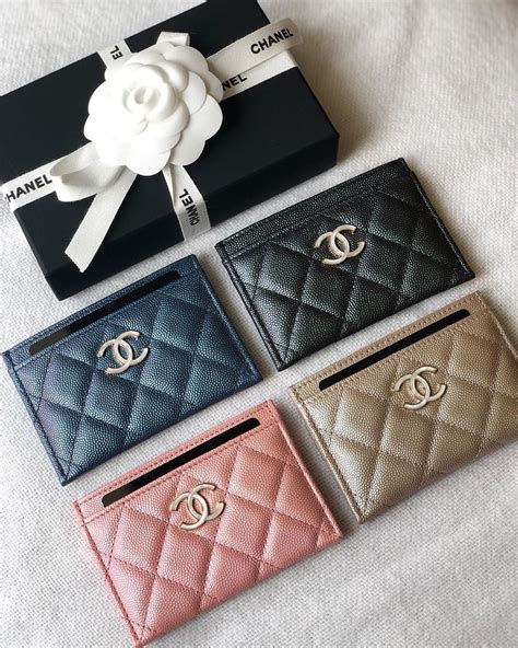 chanel card case with zipper|chanel small card holder price.